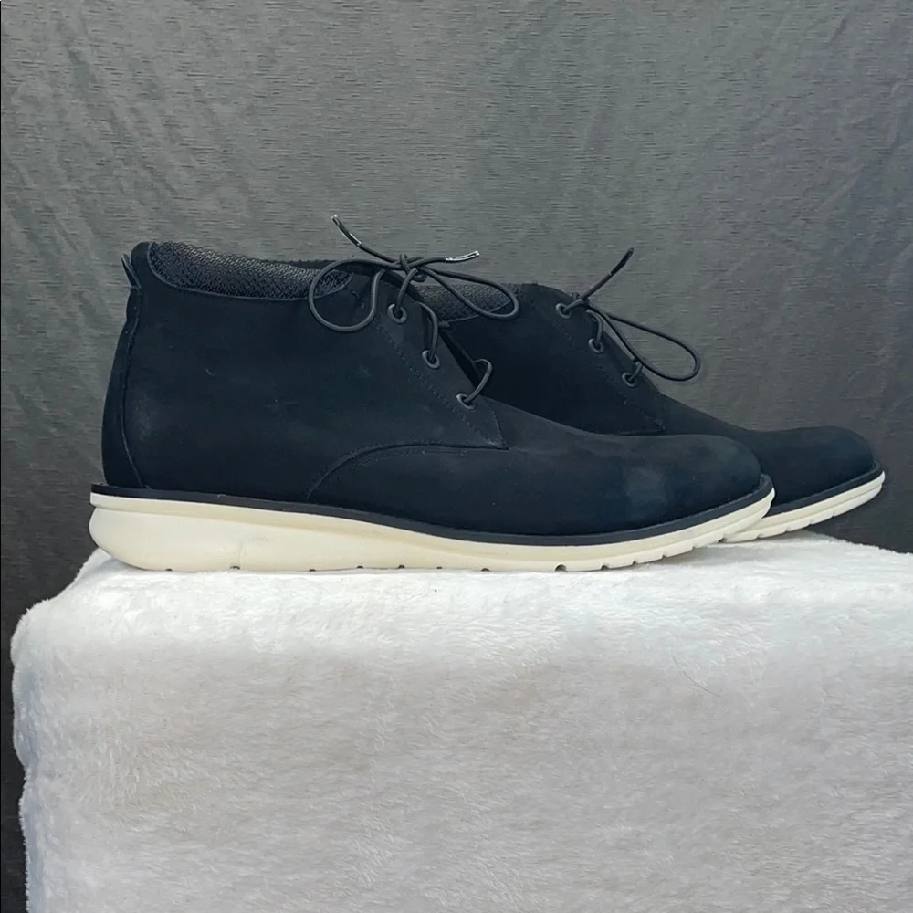 Kenneth Cole New York Black Techno Chukka Boots‎ Minimalist Style